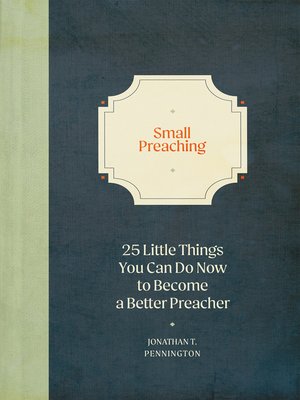cover image of Small Preaching
